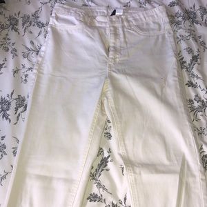 H&M High Waisted White Denim
